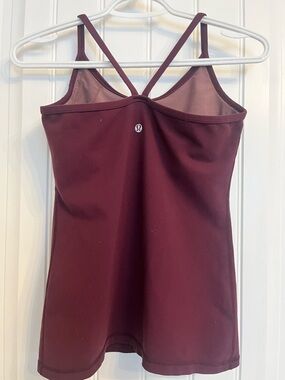 lululemon athletica Women's Strappy Burgundy Tank